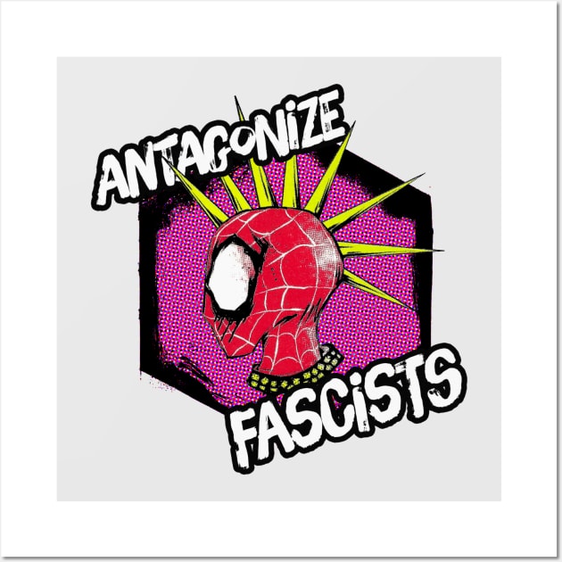 Antagonize Fascists Wall Art by artnessbyjustinbrown